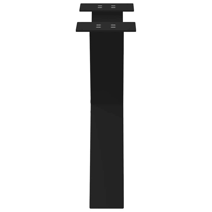 Picioare pentru măsuță de cafea în formă de X, 2 buc., negru, 50x(42-43) cm, oțel WALTI