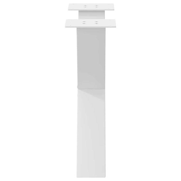 Picioare pentru măsuță de cafea în formă de X, 2 buc., alb, 50x(42-43) cm, oțel - WALTI WALTI