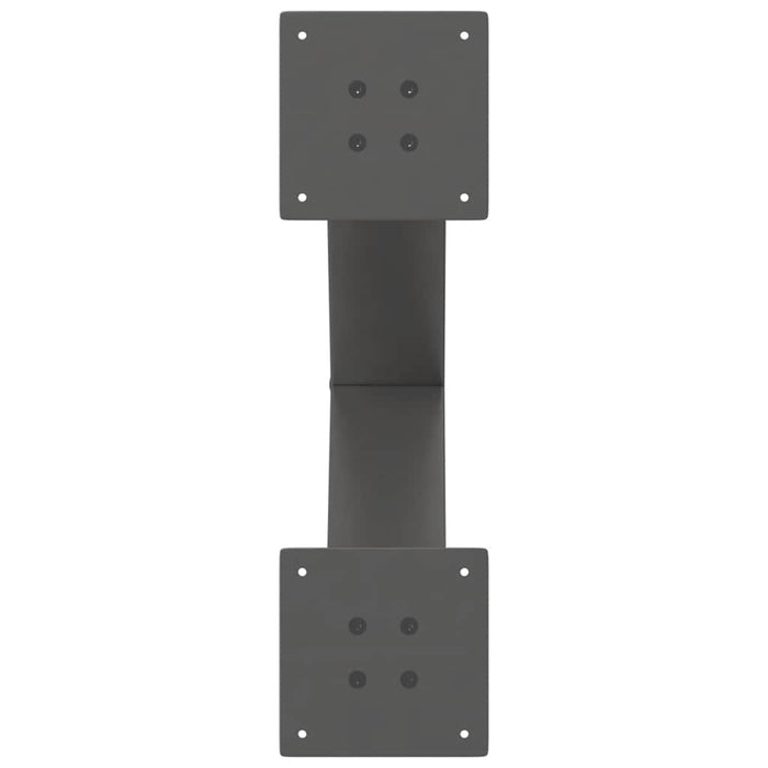 Picioare pentru măsuță de cafea în formă de X, 2 buc., antracit, 50x(42-43) cm, oțel WALTI