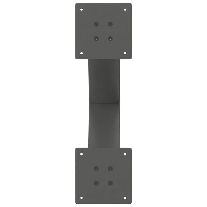 Picioare pentru măsuță de cafea în formă de X, 2 buc., antracit, 60x(42-43) cm, oțel WALTI