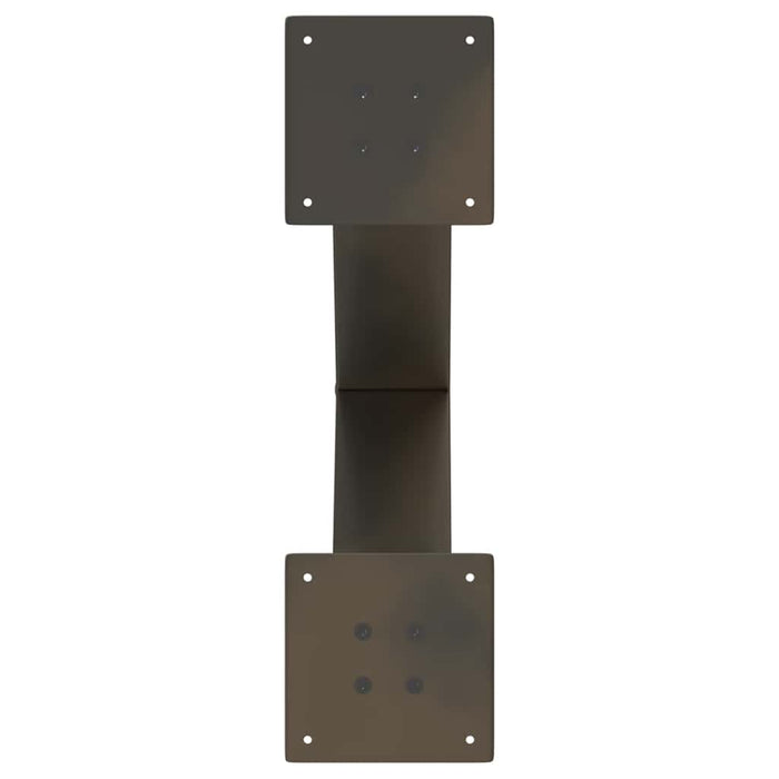 Picioare pentru masă de cafea în formă de X, 2 buc., oțel natural, 60 x (42-43) cm WALTI