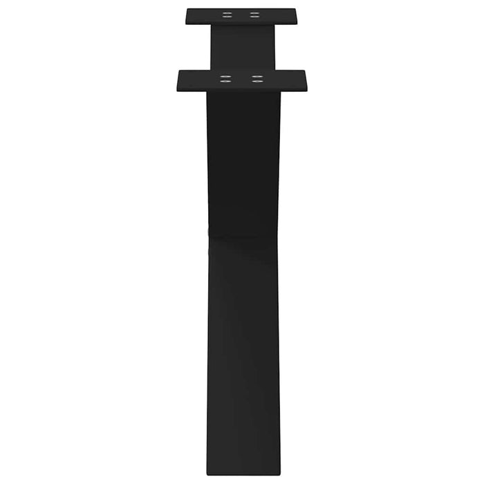 Picioare pentru măsuță de cafea în formă de X, 2 buc., negru, 70x(42-43) cm, oțel WALTI