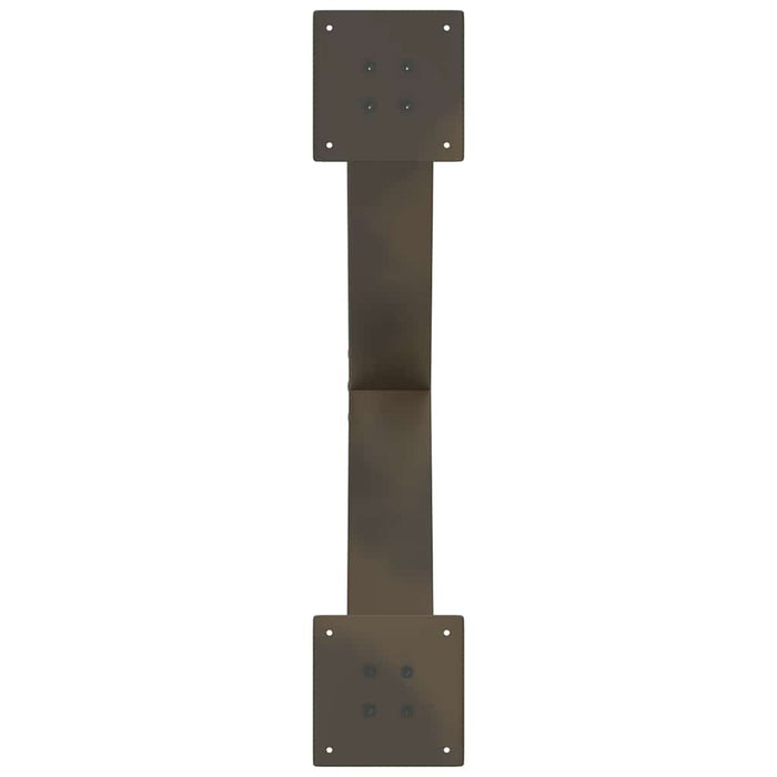 Picioare pentru masă de cafea în formă de X, 2 buc., oțel natural, 70x(42-43) cm WALTI
