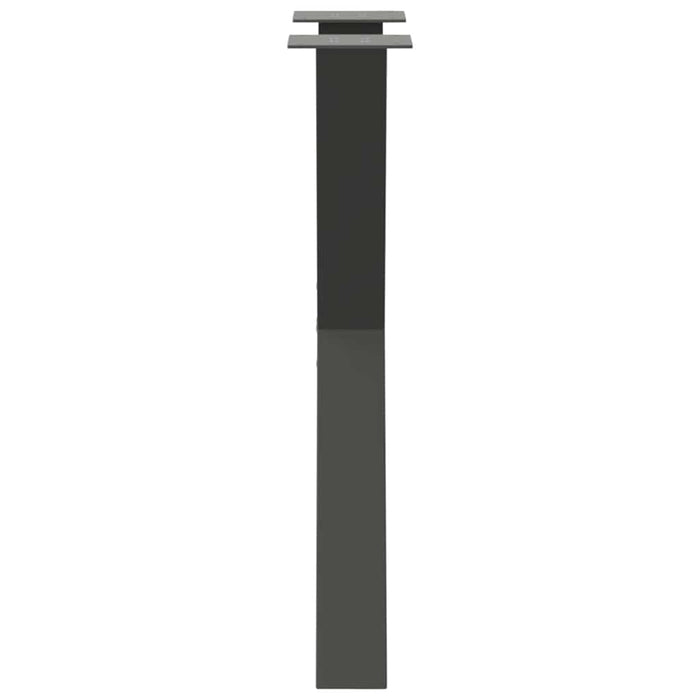Picioare de masă în formă de X, 2 buc., antracit, 50x(72-73) cm, oțel - WALTI WALTI