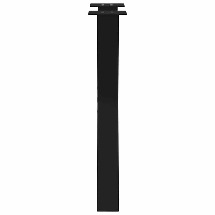 Picioare de masă în formă de X, 2 buc., negru, 60x(72-73) cm, oțel WALTI