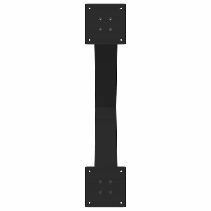 Picioare de masă în formă de X, 2 buc., negru, 70x(72-73) cm, oțel WALTI