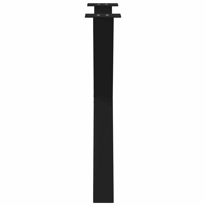 Picioare de masă în formă de X, 2 buc., negru, 80x(72-73) cm, oțel WALTI