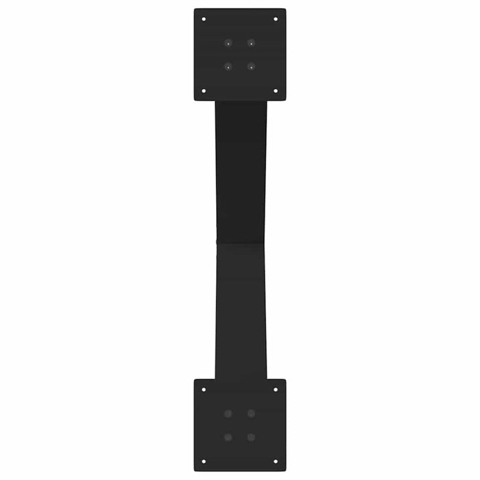 Picioare de masă în formă de X, 2 buc., negru, 80x(72-73) cm, oțel WALTI