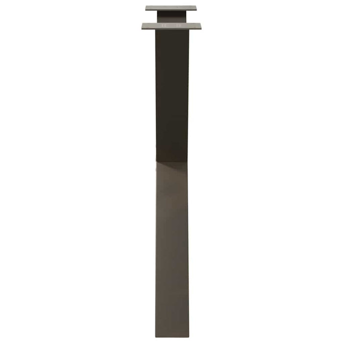 Picioare de masă în formă de X, 2 buc., oțel natural, 80x(72-73) cm WALTI