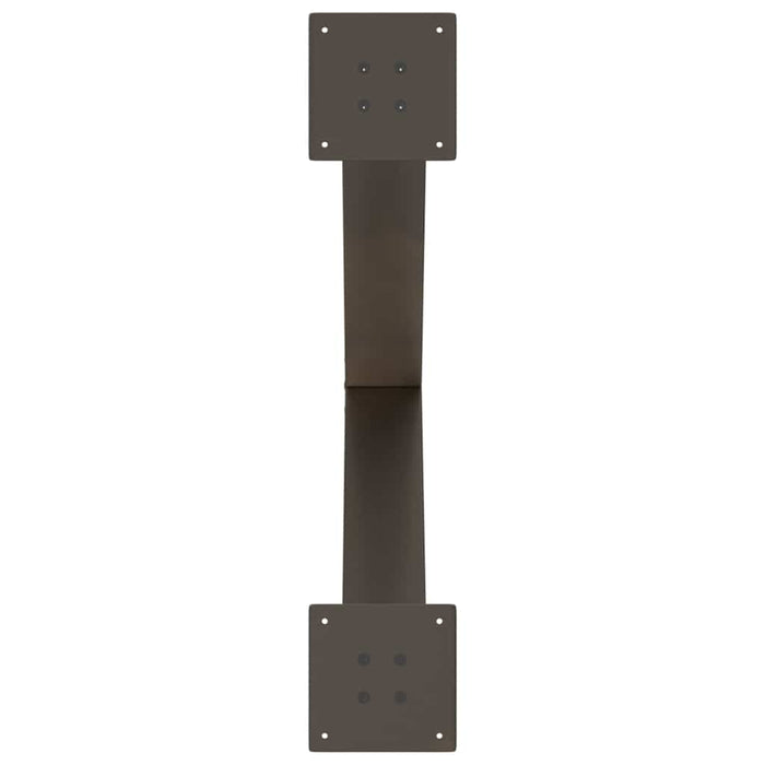 Picioare de masă în formă de X, 2 buc., oțel natural, 80x(72-73) cm WALTI