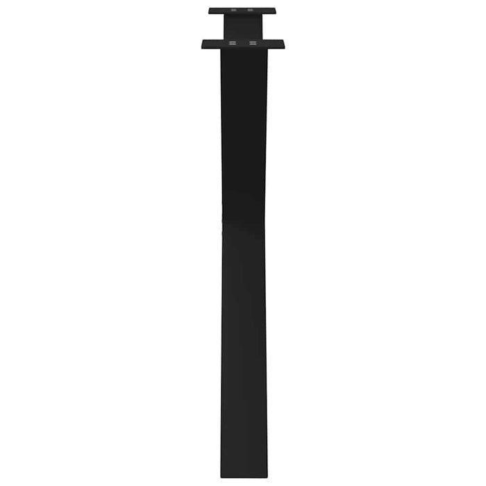 Picioare de masă în formă de X, 2 buc., negru, 90x(72-73) cm, oțel WALTI