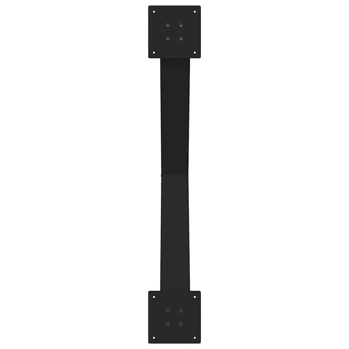 Picioare de masă în formă de X, 2 buc., negru, 90x(72-73) cm, oțel WALTI