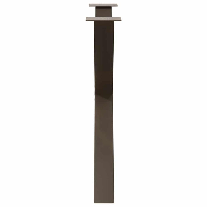 Picioare de masă în formă de X, 2 buc., oțel natural, 90x(72-73) cm WALTI