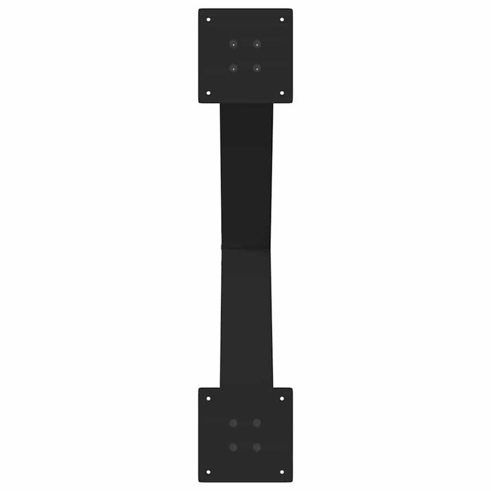 Picioare de masă în formă de X, 3 buc., negru, 70x(72-73) cm, oțel WALTI