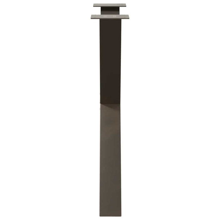 Picioare de masă în formă de X, 3 buc., oțel natural, 70x(72-73) cm WALTI