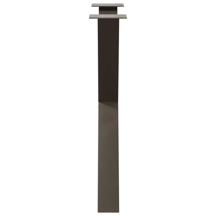 Picioare de masă în formă de X, 3 buc., oțel natural, 80x(72-73) cm WALTI