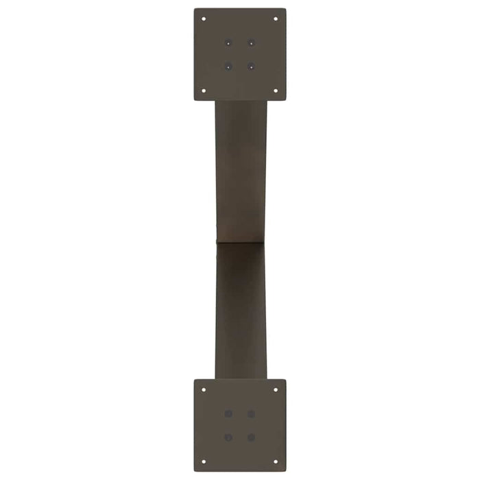 Picioare de masă în formă de X, 3 buc., oțel natural, 80x(72-73) cm WALTI