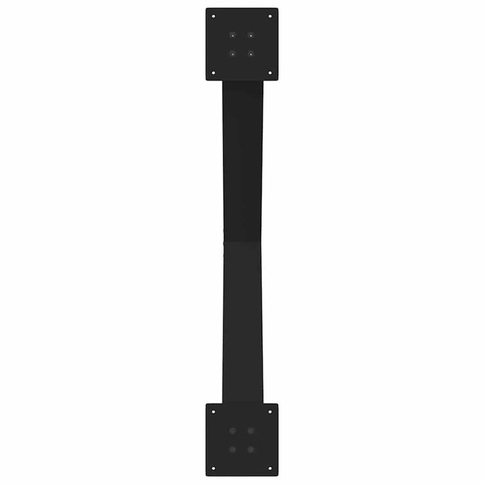 Picioare de masă în formă de X, 3 buc., negru, 90x(72-73) cm, oțel - WALTI WALTI
