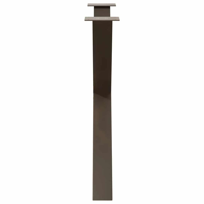 Picioare de masă în formă de X, 3 buc., oțel natural, 90x(72-73) cm WALTI