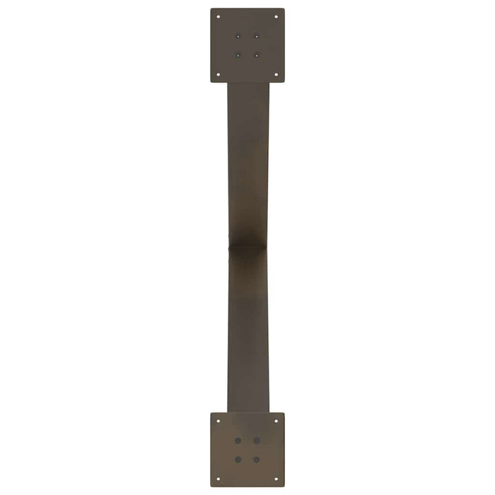 Picioare de masă în formă de X, 3 buc., oțel natural, 90x(72-73) cm WALTI
