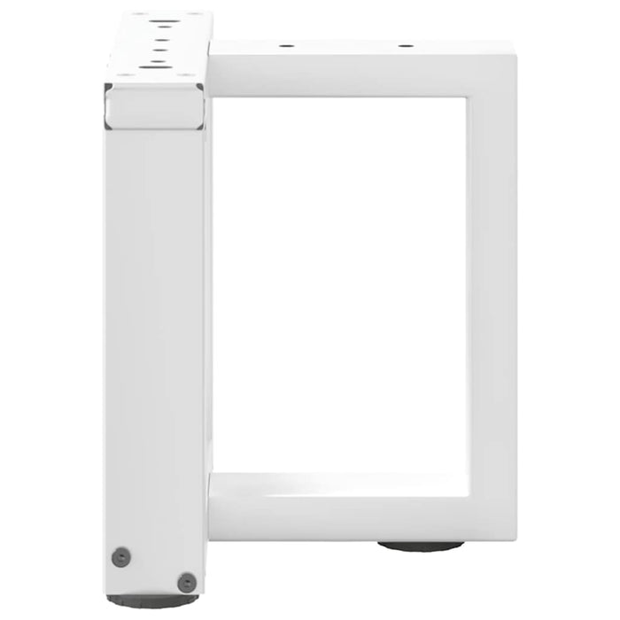 Picioare pentru măsuță de cafea în formă de T, 2 buc., alb, 30x25x(30-31) cm, oțel WALTI