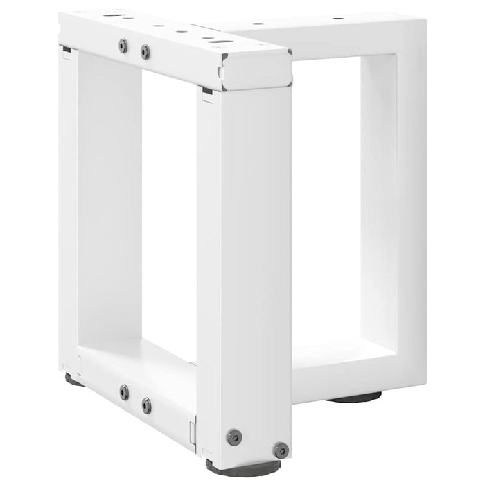 Picioare pentru măsuță de cafea în formă de T, 2 buc., alb, 30x25x(30-31) cm, oțel WALTI