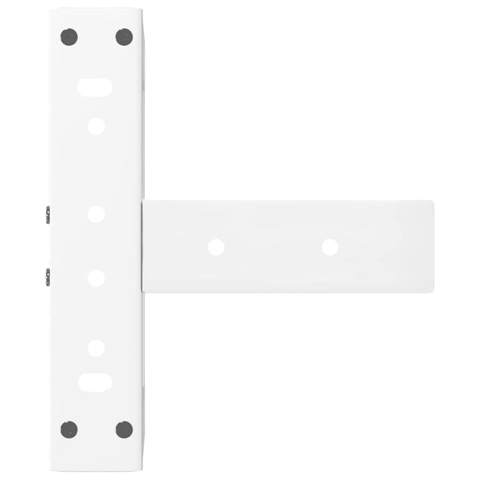Picioare pentru măsuță de cafea în formă de T, 2 buc., alb, 30x25x(30-31) cm, oțel WALTI