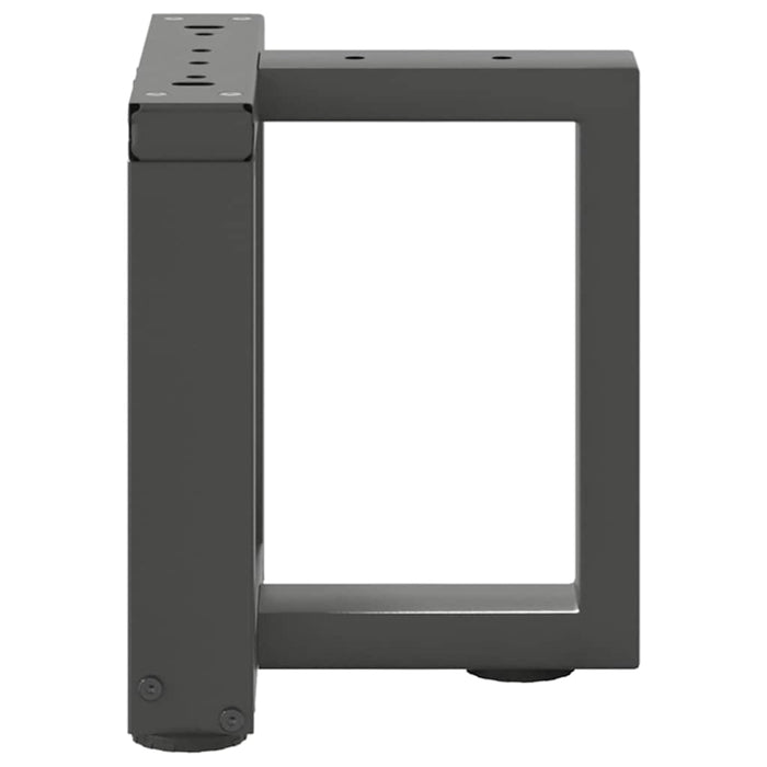 Picioare pentru măsuță de cafea în formă de T, 2 buc., antracit, 30x25x(30-31) cm, oțel WALTI