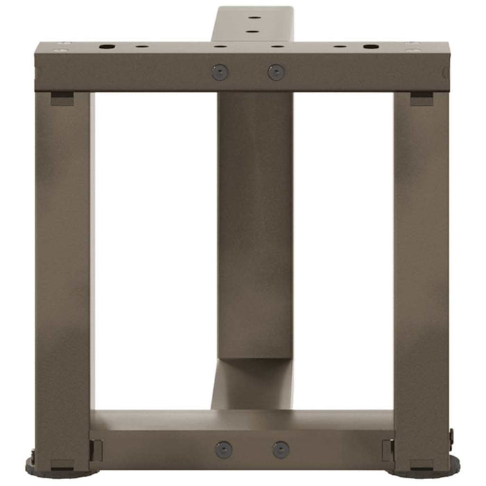 Picioare pentru măsuță de cafea în formă de T, 2 buc., negru, 30x25x(30-31) cm, oțel WALTI