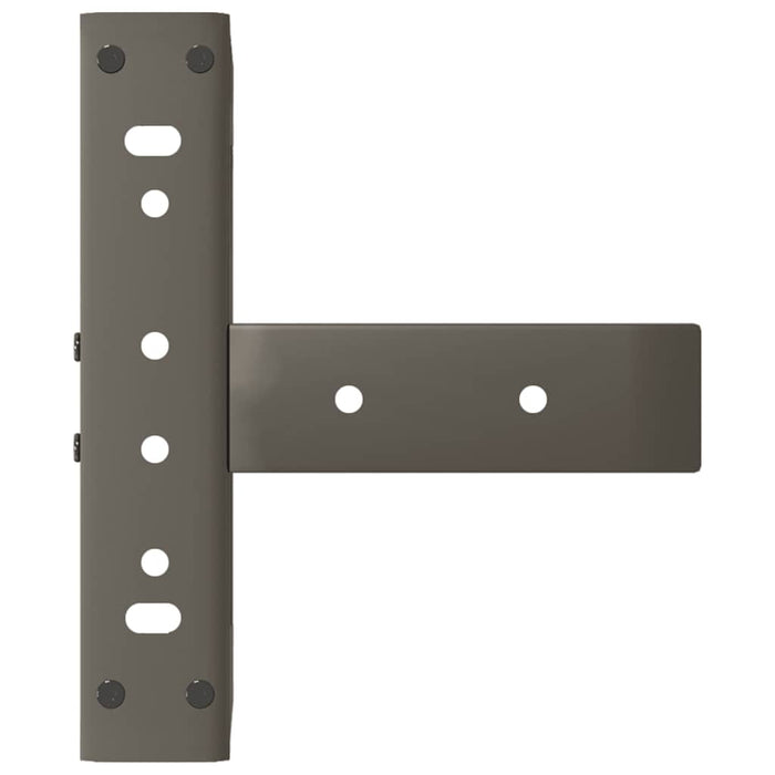 Picioare pentru măsuță de cafea în formă de T, 2 buc., negru, 30x25x(30-31) cm, oțel WALTI