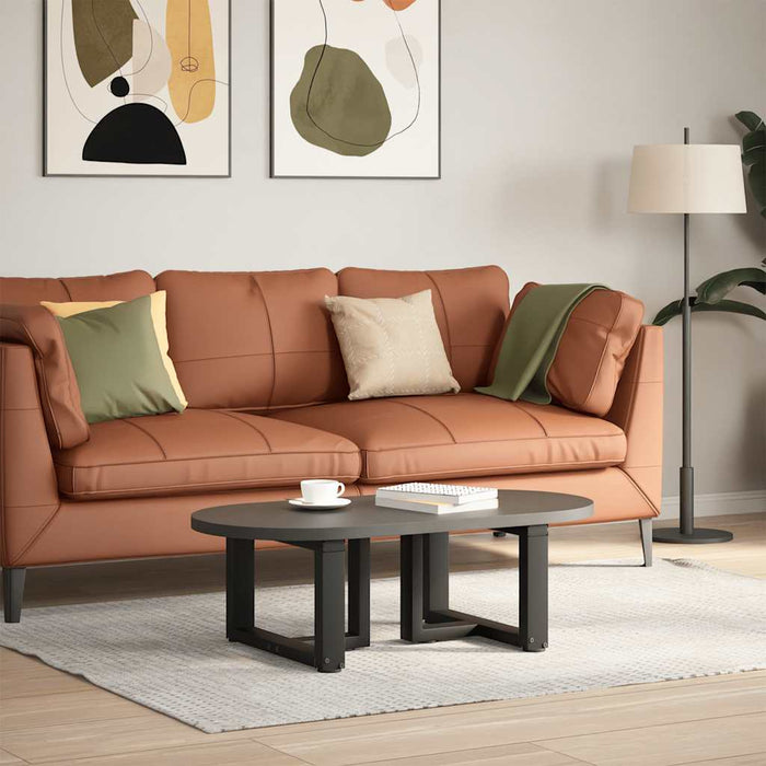 Picioare pentru măsuță de cafea în formă de T, 2 buc., negru, 40x25x(30-31) cm, oțel WALTI