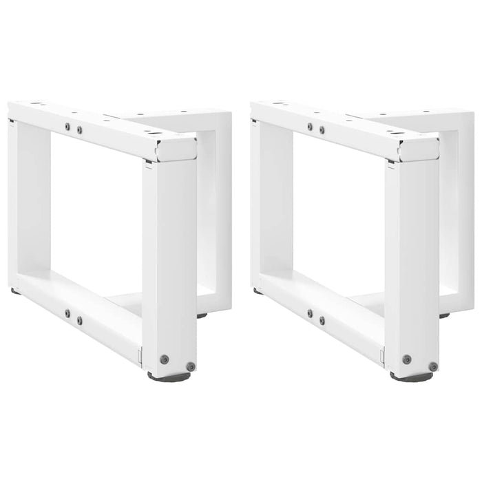 Picioare pentru măsuță de cafea în formă de T, 2 buc., alb, 40x25x(30-31) cm, oțel WALTI