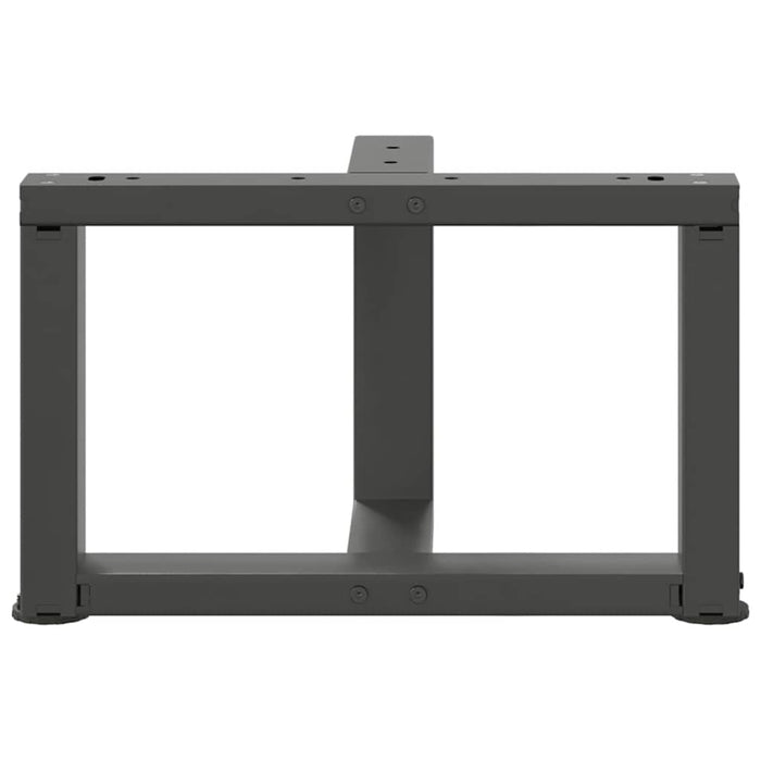 Picioare pentru măsuță de cafea în formă de T, 2 buc., antracit, 40x25x(30-31) cm, oțel WALTI