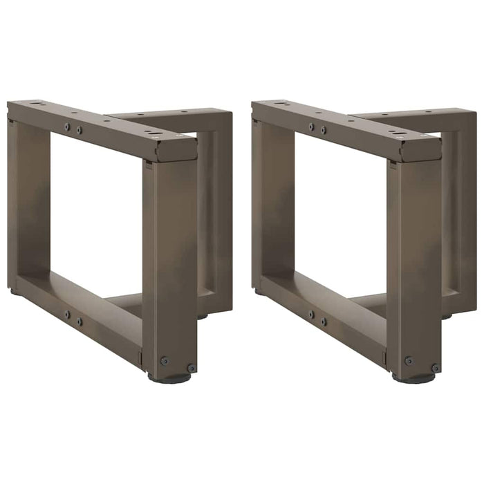 Picioare pentru măsuță de cafea în formă de T, 2 buc., negru, 40x25x(30-31) cm, oțel WALTI