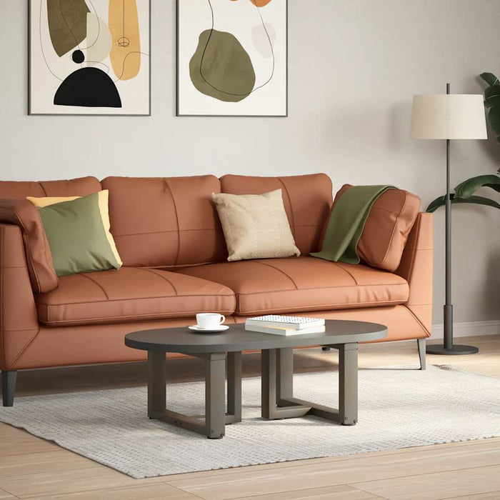 Picioare pentru măsuță de cafea în formă de T, 2 buc., negru, 40x25x(30-31) cm, oțel WALTI