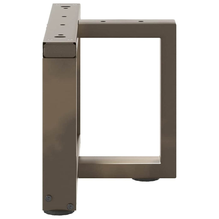 Picioare pentru măsuță de cafea în formă de T, 2 buc., negru, 40x25x(30-31) cm, oțel WALTI