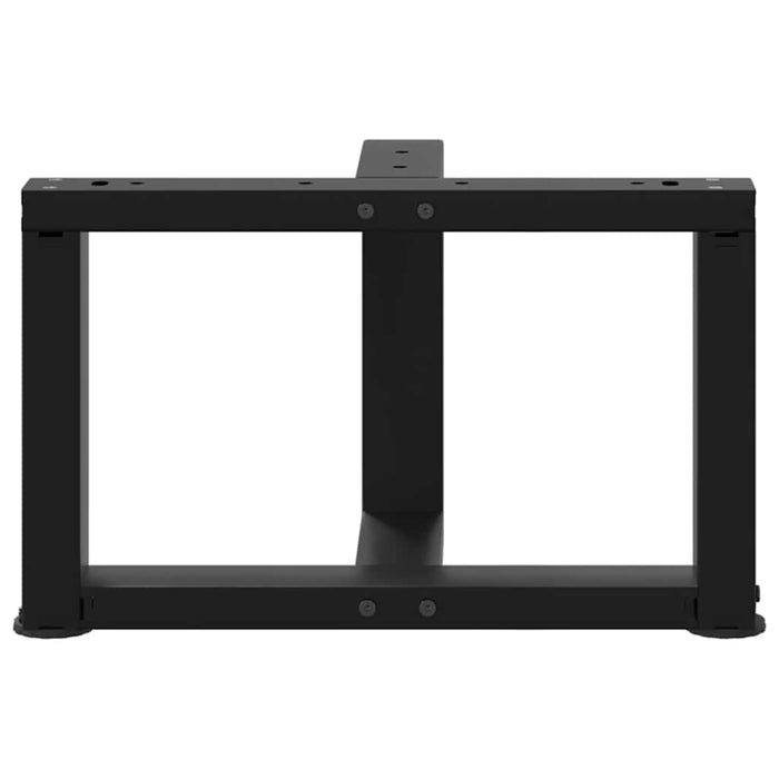 Picioare pentru măsuță de cafea în formă de T, 2 buc., negru, 50x25x(30-31) cm, oțel WALTI