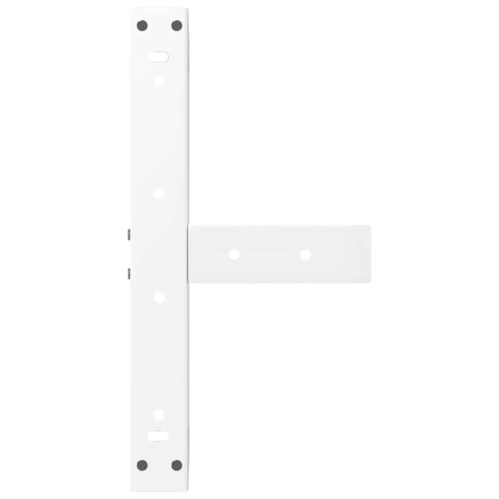 Picioare pentru măsuță de cafea în formă de T, 2 buc., alb, 50x25x(30-31) cm, oțel WALTI