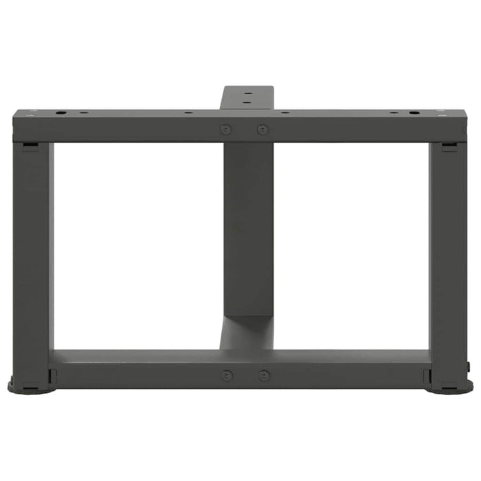 Picioare pentru măsuță de cafea în formă de T, 2 buc., antracit, 50x25x(30-31) cm, oțel WALTI