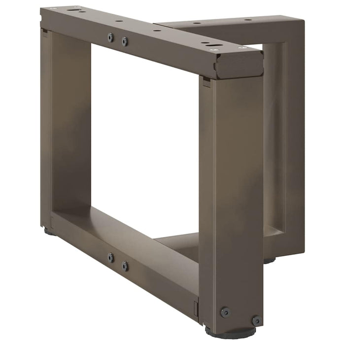 Picioare pentru măsuță de cafea în formă de T, 2 buc., negru, 50x25x(30-31) cm, oțel WALTI