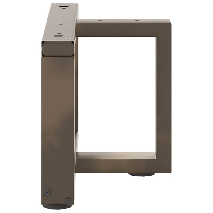 Picioare pentru măsuță de cafea în formă de T, 2 buc., negru, 50x25x(30-31) cm, oțel WALTI