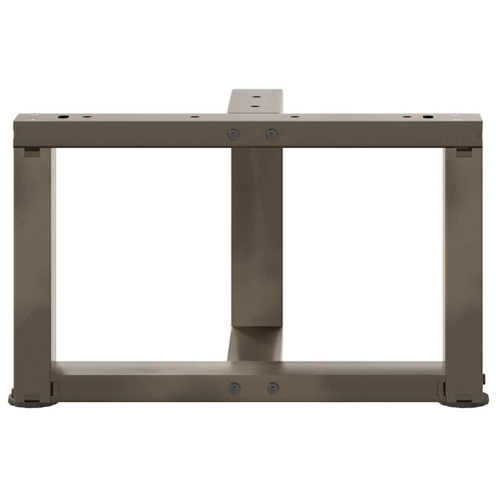 Picioare pentru măsuță de cafea în formă de T, 2 buc., negru, 50x25x(30-31) cm, oțel WALTI