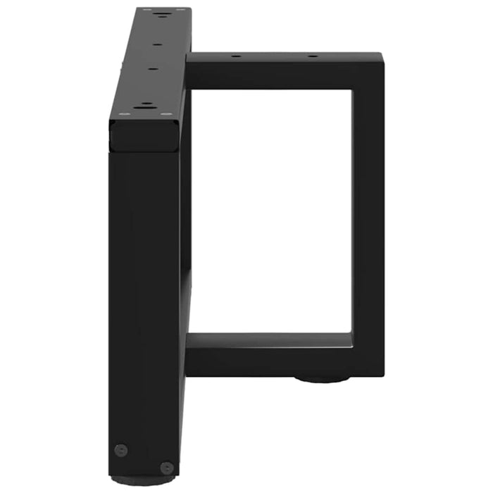 Picioare pentru măsuță de cafea în formă de T, 2 buc., negru, 60x25x(30-31) cm, oțel WALTI