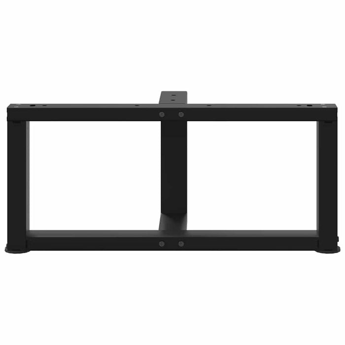 Picioare pentru măsuță de cafea în formă de T, 2 buc., negru, 60x25x(30-31) cm, oțel WALTI