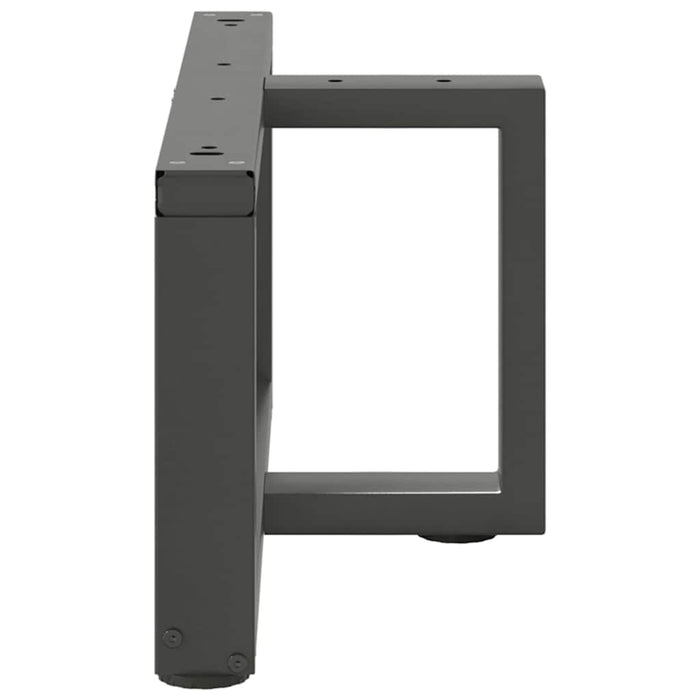 Picioare pentru măsuță de cafea în formă de T, 2 buc., antracit, 60x25x(30-31) cm, oțel WALTI