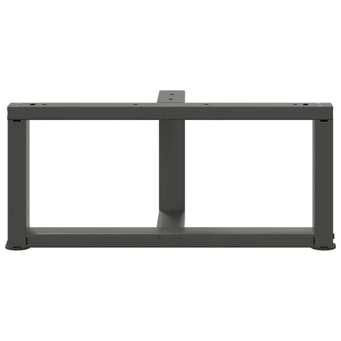 Picioare pentru măsuță de cafea în formă de T, 2 buc., antracit, 60x25x(30-31) cm, oțel WALTI