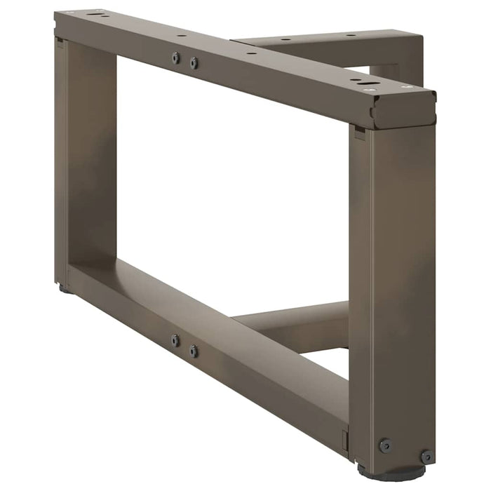 Picioare pentru măsuță de cafea în formă de T, 2 buc., negru, 60x25x(30-31) cm, oțel WALTI
