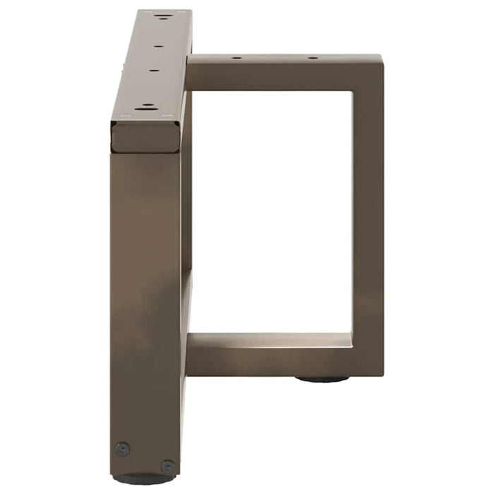 Picioare pentru măsuță de cafea în formă de T, 2 buc., negru, 60x25x(30-31) cm, oțel WALTI