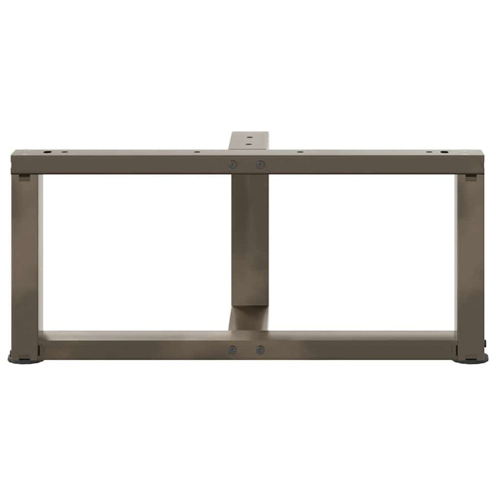 Picioare pentru măsuță de cafea în formă de T, 2 buc., negru, 60x25x(30-31) cm, oțel WALTI