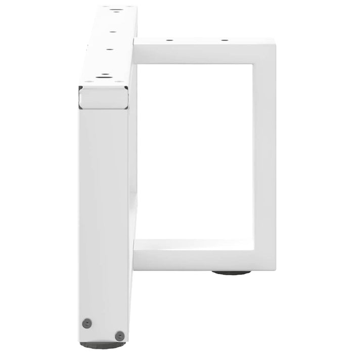 Picioare pentru măsuță de cafea în formă de T, 2 buc., alb, 70x25x(30-31) cm, oțel WALTI